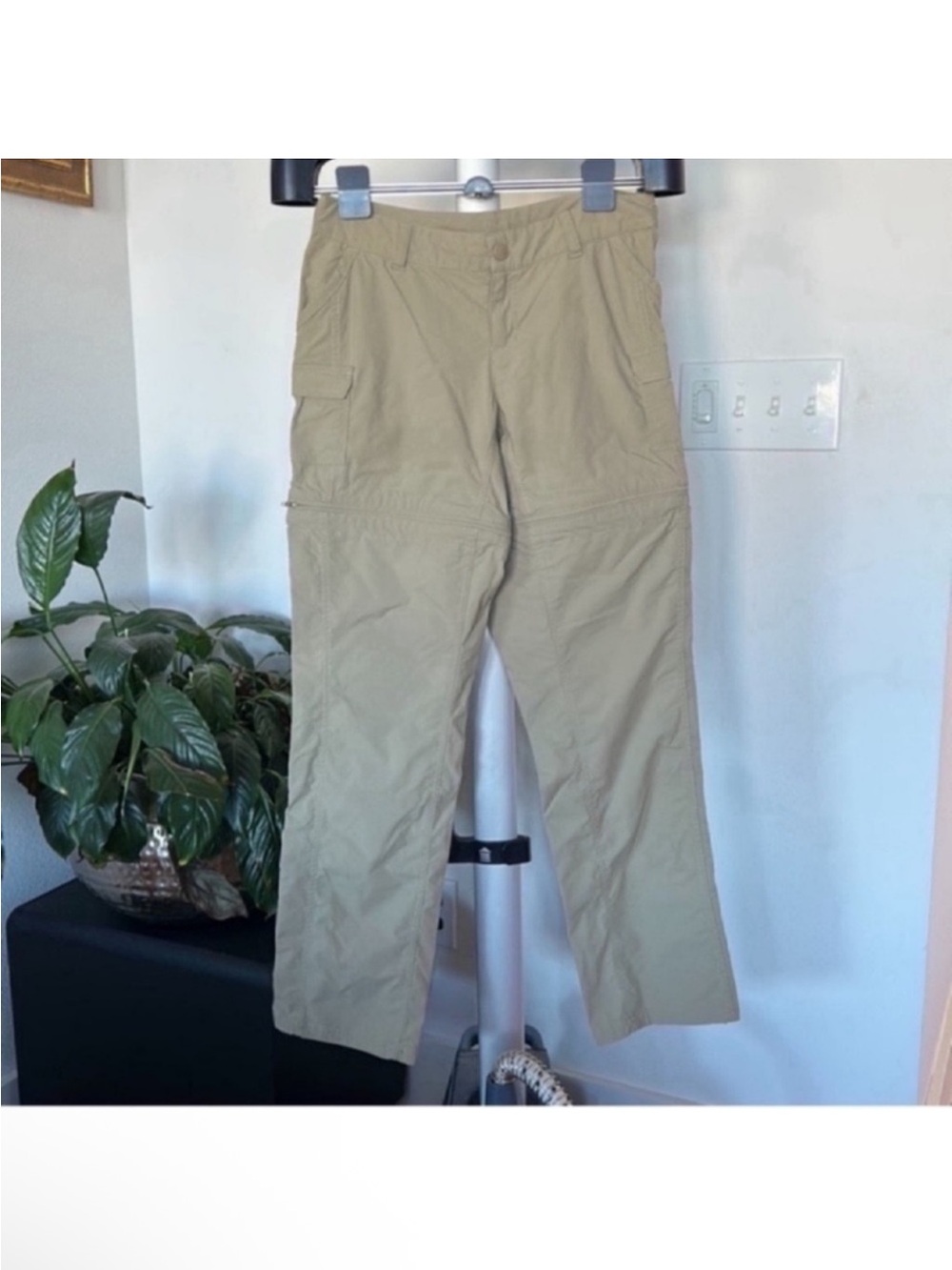 The North Face Paramount Convertible Hiking Camping Pants Sz 4/S Beige